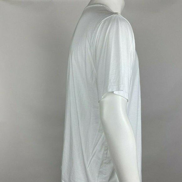 Vince Short Sleeve Tee Shirt Pima Cotton Crew Neck Lightweight Top White Mens XL - Picture 4 of 16